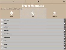 Tablet Screenshot of monticellofpc.org
